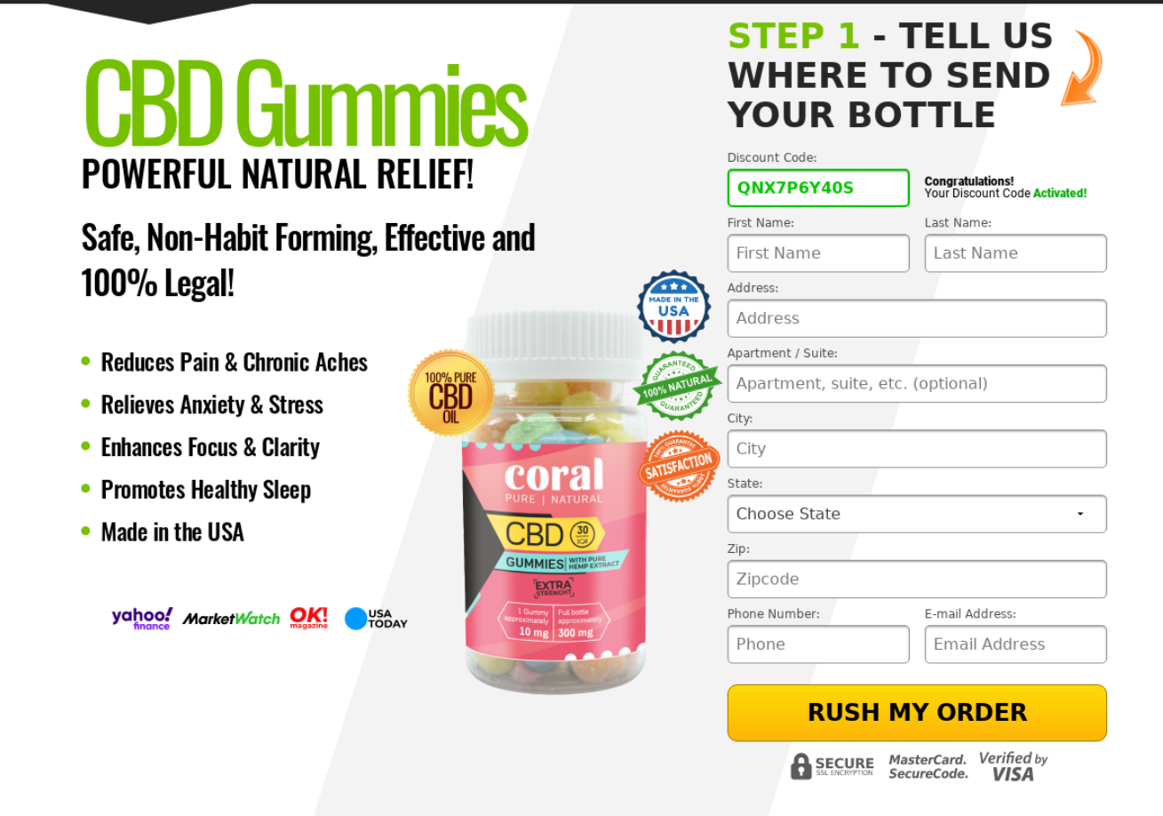 Coral CBD Gummies Review - Does It Works?! Side Effects, Facts Real Natural, 100% Legal & Where To Buy?